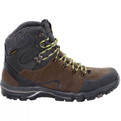 Botas Jack Wolfskin Altiplano Prime Texapore Mid Hombre Marrones - Chile OEW264890